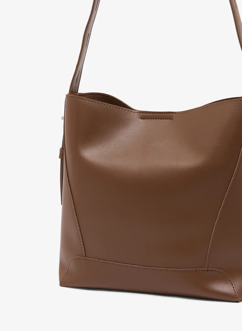 ELLA Brown slouch bucket bag for Women | Best Price UAE